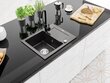 Graniidist köögivalamu Mexen Enzo koos segisti ja sifooniga, Black granite цена и информация | Köögivalamud | kaup24.ee