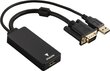HAMA VGA+USB Converter for HDMI hind ja info | Kaablid ja juhtmed | kaup24.ee