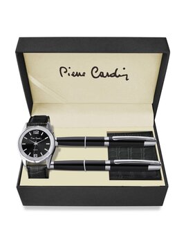 Pierre Cardin PCX8222G27 meeste kingikomplekt- käekell, rahakott ja pastakad. hind ja info | Meeste käekellad | kaup24.ee
