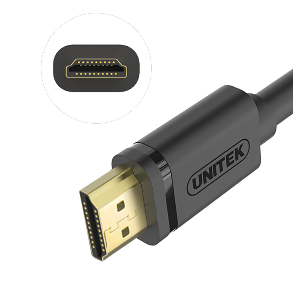 Unitek Y-C138M, HDMI, 2 m цена и информация | Kaablid ja juhtmed | kaup24.ee