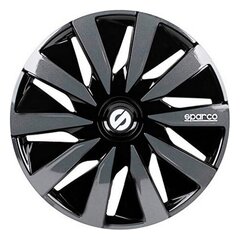 Ilukilbid Sparco Lazio Must/Hall 15" (4 uds) цена и информация | Колпаки на колеса | kaup24.ee