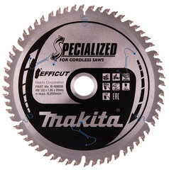 Отрезной диск Makita Efficut T60 165x20 мм, 10° цена и информация | Механические инструменты | kaup24.ee