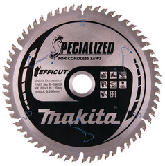 T.C.T saeketas 165 x 1.85 x 20 mm 10° T60 B-69858 Makita цена и информация | Механические инструменты | kaup24.ee