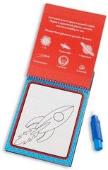 Veega joonistamise raamat MELISSA &amp; DOUG Water Wow Kosmos hind ja info | Kunstitarbed, voolimise tarvikud | kaup24.ee