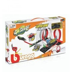 Autorada Bburago GoGear SuperSonic Launch 3in1 Playset with 1 car цена и информация | Игрушки для мальчиков | kaup24.ee