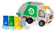Puidust mängu prügiauto aksessuaaridega Ecotoys hind ja info | Poiste mänguasjad | kaup24.ee