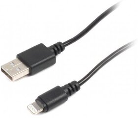 Kaabel Gembird USB data sync and charging lightning cable, 1m, black hind ja info | Kaablid ja juhtmed | kaup24.ee