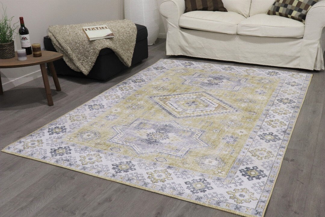 Vercai Rugs vaip Fenix, kollane, 60 x 110 cm цена и информация | Vaibad | kaup24.ee