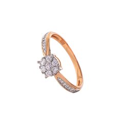 Teemantidega kuldsõrmus hind ja info | Sõrmused | kaup24.ee