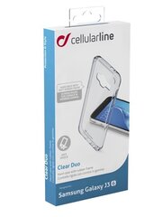 Samsung Galaxy J3(2016) cover Clear Duo by Cellular tr. hind ja info | Telefoni kaaned, ümbrised | kaup24.ee