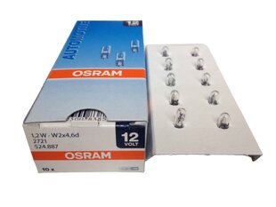 Автомобильная лампа Osram W2 x 4,6 12V 1,2W цена и информация | Автомобильные лампочки | kaup24.ee