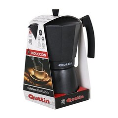 Итальянская кофеварка Quttin Darkblack, 9 чашек цена и информация | Чайники, кофейники | kaup24.ee