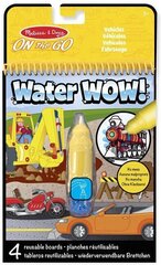 Veega joonistamise raamat MELISSA &amp; DOUG Water Wow Transport hind ja info | Kunstitarbed, voolimise tarvikud | kaup24.ee