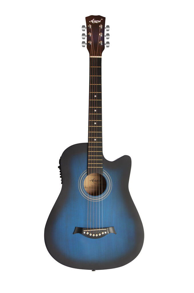Elektrilise akustilise kitarri komplekt Aiersi SG040 CE 38" hind ja info | Kitarrid | kaup24.ee