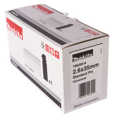 Bet. Pin naelad standard 2,6 x 35 mm 1000 tk + gaas 196293-6 Makita цена и информация | Инструменты крепления | kaup24.ee