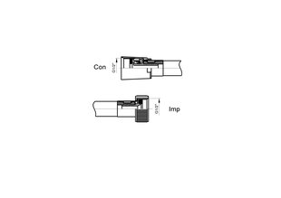 Dušivoolik valge 150cm PVC Con/Imp (B) RUBINETA hind ja info | Segistid ja lisatarvikud | kaup24.ee