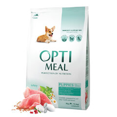 OPTIMEAL™ Super Premium Complete kuivtoit kalkuniga kõikide tõugude kutsikatele, 4 kg hind ja info | Kuivtoit koertele | kaup24.ee