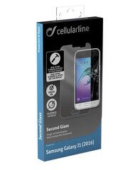 Samsung Galaxy J1(2016) screen SECOND GLASS by Cellular tr. цена и информация | Защитные пленки для телефонов | kaup24.ee