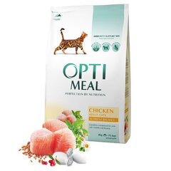 OPTIMEAL™. Super Premium Täisväärtuslik kuivtoit kanaga täiskasvanud kassidele, 4 kg hind ja info | Kuivtoit kassidele | kaup24.ee