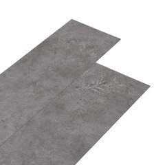 Põrandapaneelid vidaXL, betoonhall, PVC, 5,21 m², 2 mm цена и информация | Ламинат | kaup24.ee