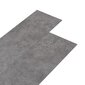 Põrandapaneelid vidaXL, betoonhall, PVC, 5,21 m², 2 mm цена и информация | Laminaatparkett | kaup24.ee