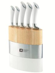 Richardson Sheffield Noa komplekt 5 tükki Fusion, valge цена и информация | Подставка для ножей Tescoma Woody, 21 см | kaup24.ee