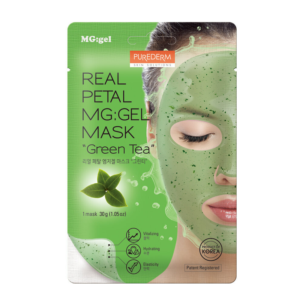 Geelmask Purederm MG: True Petal „Roheline tee“ hind ja info | Näomaskid, silmamaskid | kaup24.ee