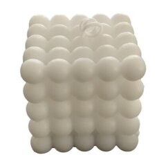 Белая свеча Geometric Bubble, 6см цена и информация | Подсвечники, свечи | kaup24.ee