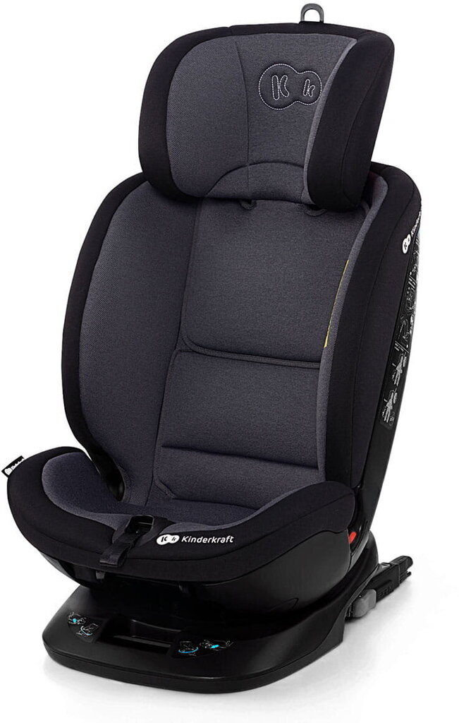 Turvatool Kinderkraft Xpedition, 0-36 kg ISOFIX, black hind ja info | Turvatoolid | kaup24.ee