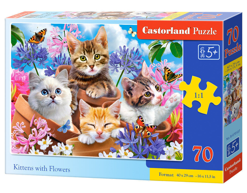 Pusle 70 Kittens with Flowers 070107 цена и информация | Pusled | kaup24.ee