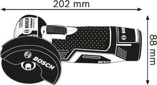 Аккумуляторная угловая шлифовальная машина Bosch GWS 12V- 76 Professional (0.601.9F2.000) цена и информация | Шлифовальные машины | kaup24.ee