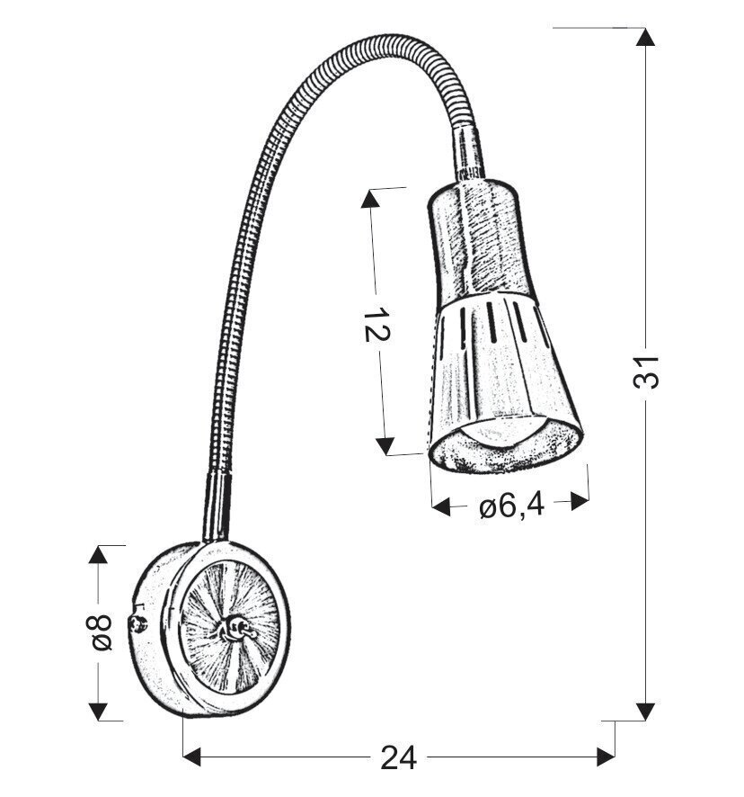 Candellux seinavalgusti Arena hind ja info | Seinavalgustid | kaup24.ee