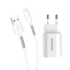Зарядное устройство для телефона Dudao 2x USB Home Travel EU 5V/2.4A (A2EU + Type-c) цена и информация | Зарядные устройства для телефонов | kaup24.ee