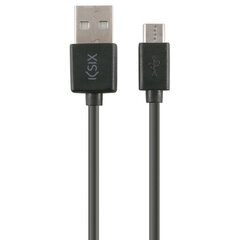 USB-kaabel-Mikro USB Contact 1 m Must hind ja info | Mobiiltelefonide laadijad | kaup24.ee