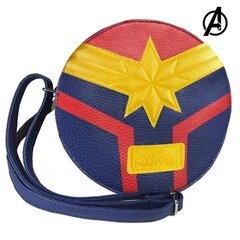 Shoulder Bag Captain Marvel 72840 Sinine Kollane Punane цена и информация | Аксессуары для детей | kaup24.ee