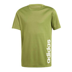 Детский Футболка с коротким рукавом Adidas YB TR LIN TEE EI7968 Зеленый цена и информация | Рубашки для мальчиков | kaup24.ee