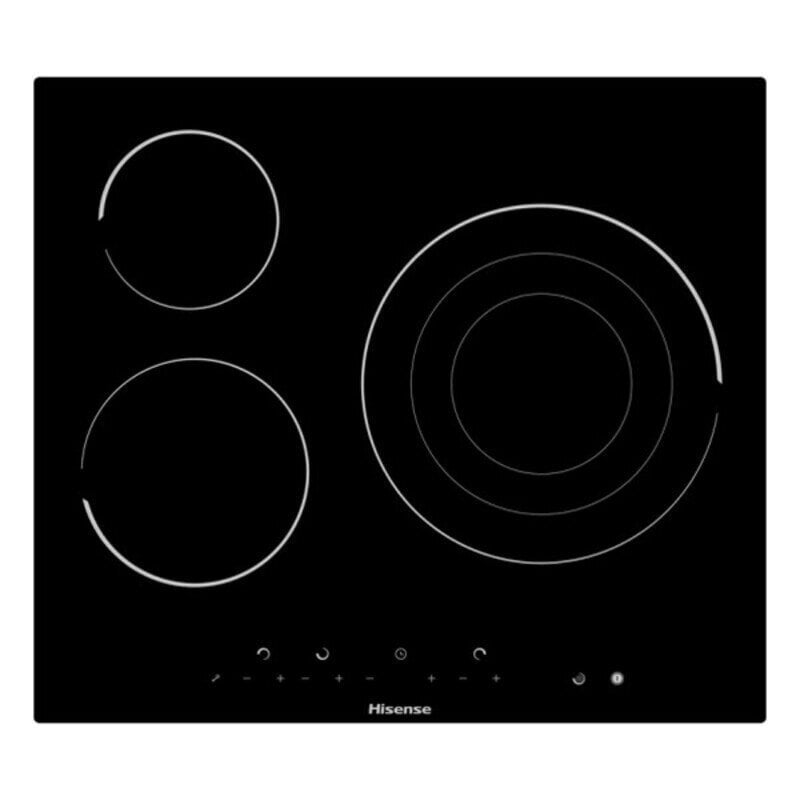 Klaaskeraamiline pliit Hisense E6322C 60 cm Must (3 Toiduvalmistamise alad) hind ja info | Pliidiplaadid | kaup24.ee