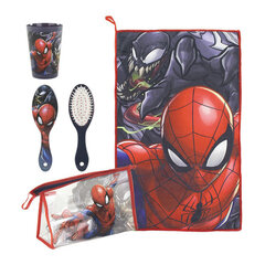 Reisikomplekt Spiderman Punane (4 pcs) hind ja info | Hügieenitarbed | kaup24.ee