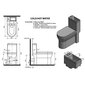 Kompaktne WC pott valamuga 36,5x78x72cm + iste soft-close, universaalne äravool: vertikaalne või horisontaalne Hygie hind ja info | WС-potid | kaup24.ee