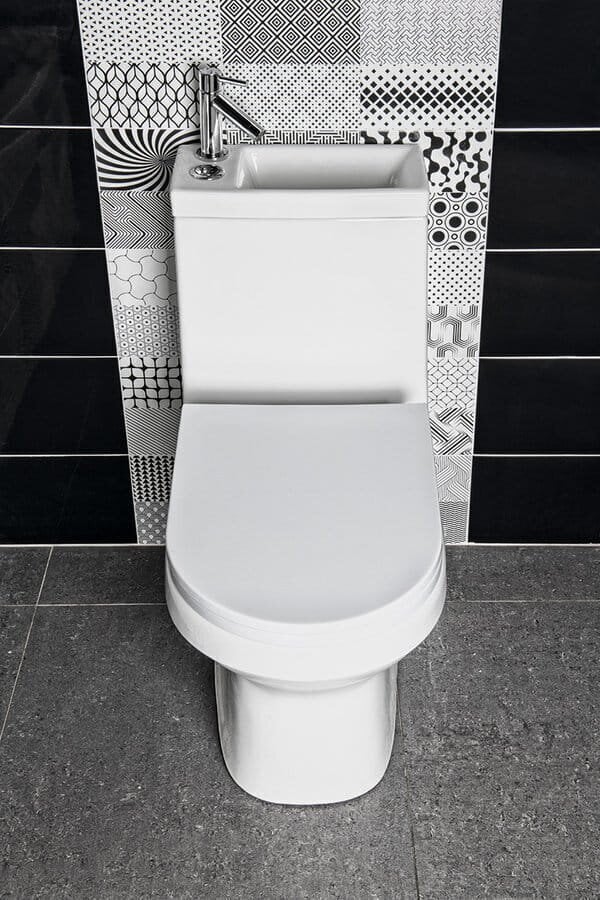 Kompaktne WC pott valamuga 36,5x78x72cm + iste soft-close, universaalne äravool: vertikaalne või horisontaalne Hygie hind ja info | WС-potid | kaup24.ee