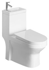 Kompaktne WC pott valamuga 36,5x78x72cm + iste soft-close, universaalne äravool: vertikaalne või horisontaalne Hygie цена и информация | Унитазы | kaup24.ee