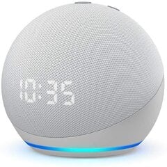 Amazon Echo Dot 4 Clock, valge hind ja info | Kõlarid | kaup24.ee