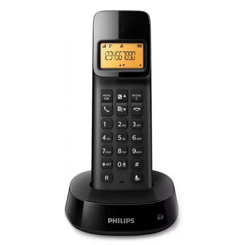 Philips D1601B, must цена и информация | Lauatelefonid | kaup24.ee