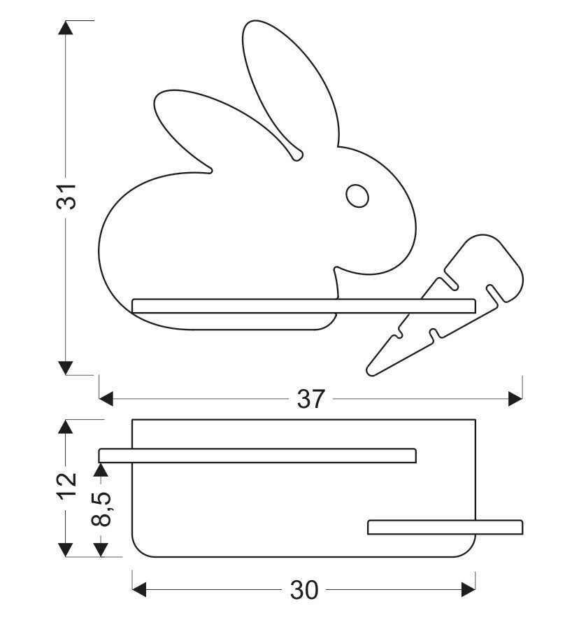 Candellux laste seinavalgusti Rabit hind ja info | Lastetoa valgustid | kaup24.ee