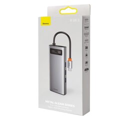 Hub 9in1 Baseus Metal Gleam Series, USB-C to 3x USB 3.0 + HDMI + USB-C PD + Ethernet RJ45 + microSD/SD + VGA цена и информация | Адаптеры и USB-hub | kaup24.ee