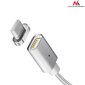 Magnetiline USB Type-C kaabel hõbedane Maclean Energy MCE178 hind ja info | Kaablid ja juhtmed | kaup24.ee