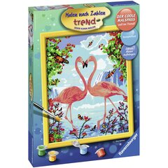 Картина по номерам Ravensburger, 30X24cm "Flamingo Love", Li R28901 цена и информация | Живопись по номерам | kaup24.ee