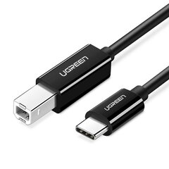 Кабель принтера USB 2.0 C-B UGREEN US241, 2 м, черный цена и информация | Кабели для телефонов | kaup24.ee