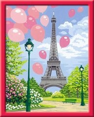 Värvi numbri järgi Ravensburger, 30 x 24 cm "Eiffeli torn", Li R28912 hind ja info | Maalid numbri järgi | kaup24.ee