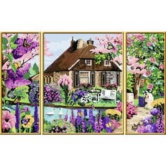 Värvi numbri järgi Ravensburger, 80 x 50 cm "Zauberhaftes Cottage", Li R28982 hind ja info | Maalid numbri järgi | kaup24.ee